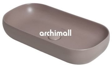 Niv70x37cm Tezgahüstü Lavabo Mat Latte