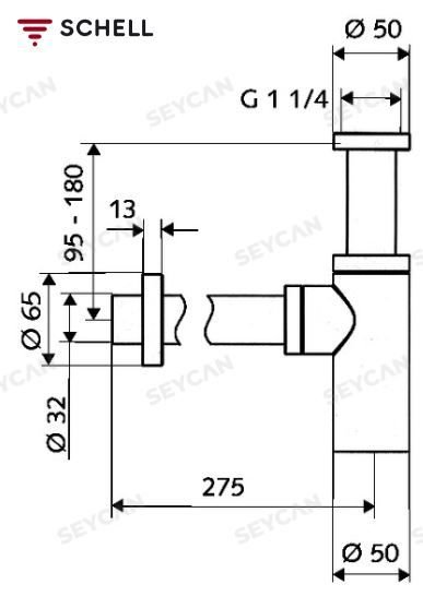 SCHELL Edition Krom Lavabo Sifonu