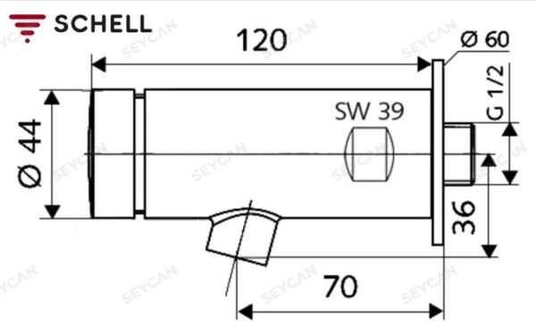 SCHELL Petit SC Zaman Ayarlı Duvar Armatürü