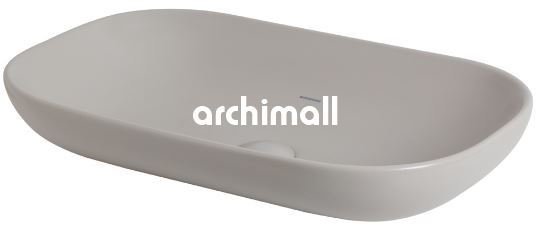 Alya 65x41cm Tezgahüstü Lavabo Mat Gri