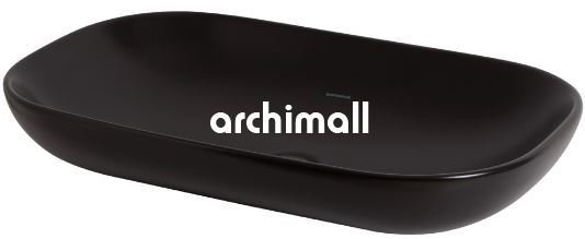 Alya 65x41cm Tezgahüstü Lavabo Mat Siyah