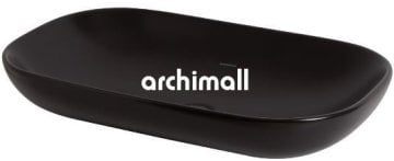 Alya 65x41cm Tezgahüstü Lavabo Mat Siyah