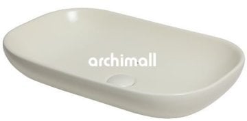 Alya 65x41cm Tezgahüstü Lavabo Mat Vanilya