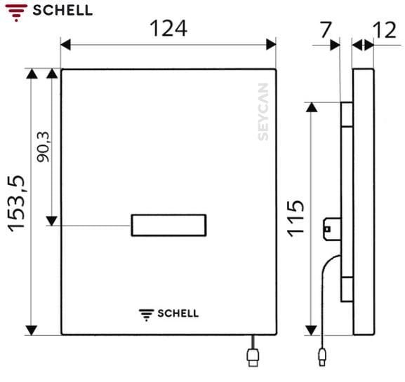 SCHELL Fotoselli Pilli Pisuvar Musluğu Edition E
