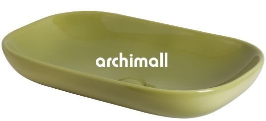 Alya 65x41cm Tezgahüstü Lavabo Yosun Yeşili