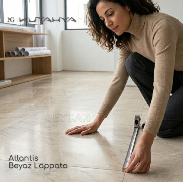 Kütahya 60x120 Atlantis Beyaz Lappato