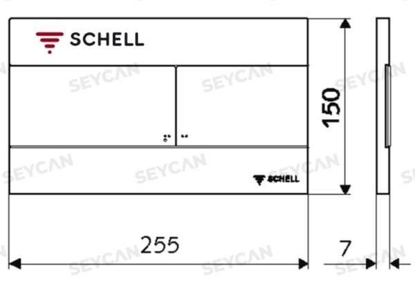 SCHELL Place WC Kumanda Paneli Paslanmaz Çelik