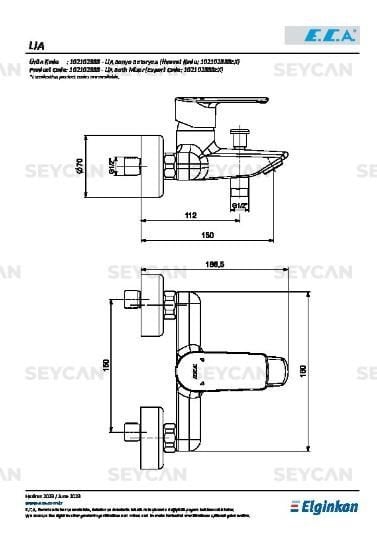 ECA Lia Banyo Bataryası