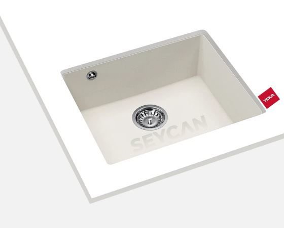 Teka Cave 49.50 B-TG Beyaz Granit Evye