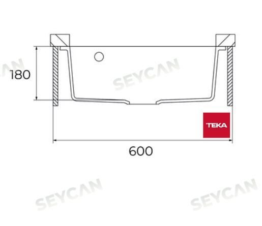 Teka Cave 49.50 B-TQ Siyah Granit Evye