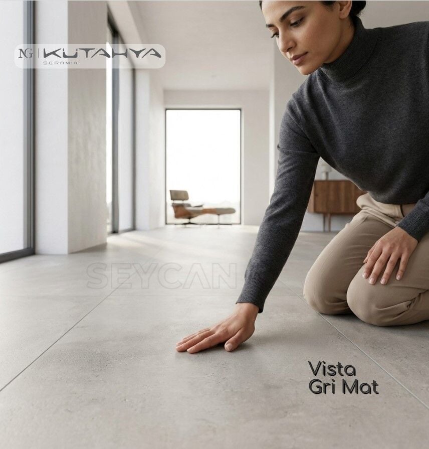 Kütahya 60x120 Vista Gri Rektifiyeli