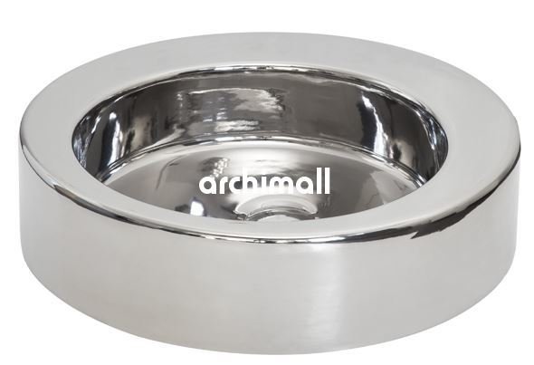 Merga 48cm Tezgahüstü Lavabo Platin