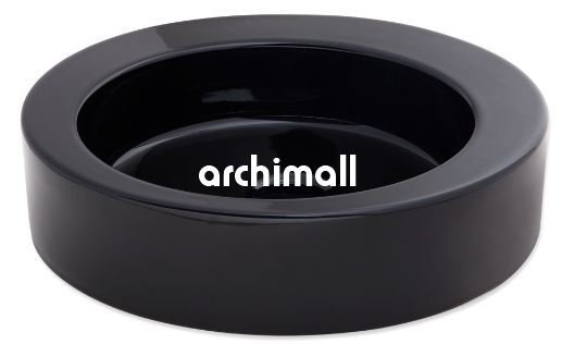 Merga 48cm Tezgahüstü Lavabo Siyah