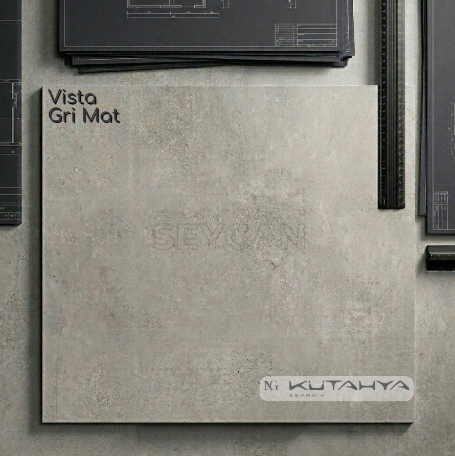 Kütahya 80x80 Vista Gri Rektifiyeli