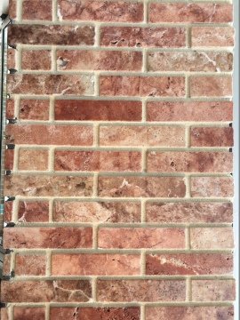 Delta Kırmızı Traverten Eskitme Brick Tuğla 48*200 mm
