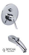 NEWARC ELİTE ANKASTRE BANYO BATARYASI VALFLİ GAGALI 130131