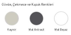 Orka Salina 120 cm Asma Banyo Dolabı