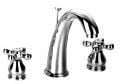 NEWARC NOSTALGİC 3 DELİKLİ KROM LAVABO BATARYASI