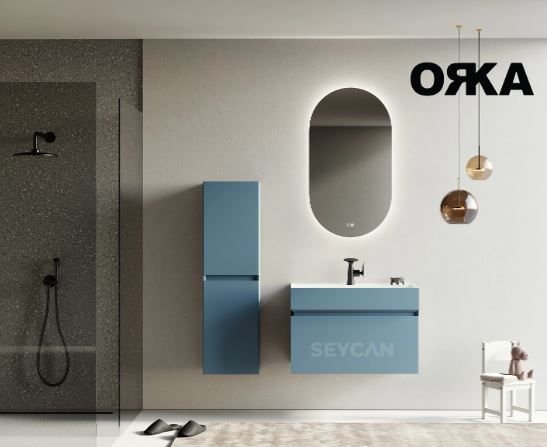 Orka Lusso 80 cm Asma Banyo Dolabı