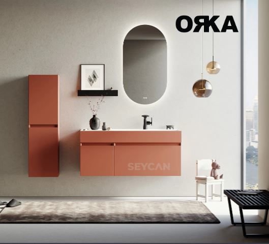 Orka Lusso 120 cm Asma Banyo Dolabı