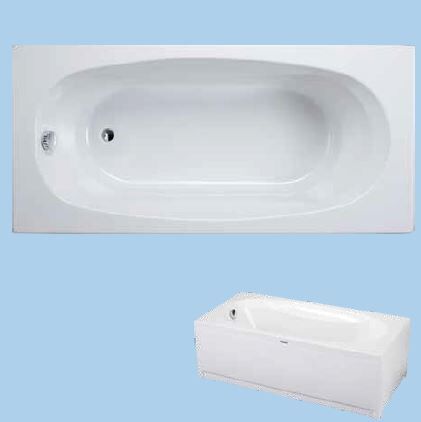 SANACRYL 150X70 AKRİLİK PANELLİ KÜVET (Kabuk+Ayak+Ön Panel+Yan Panel) A-107
