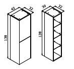 Orka Milano 30 Boy Dolabı