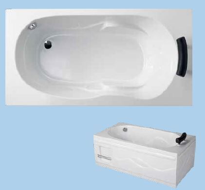 SANACRYL 155X80 AKRİLİK PANELLİ KÜVET (Kabuk+Ayak+Ön Panel+Yan Panel) A-137