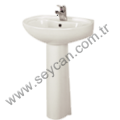GÜRAL CARMİNA LAVABO + KOLON AYAK 45X55 CA00LAY01
