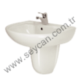 Güral Carmina Lavabo + Yarım Ayak 50X60
