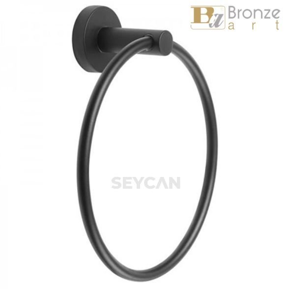 Bronze Fairmont Siyah Halka Havluluk