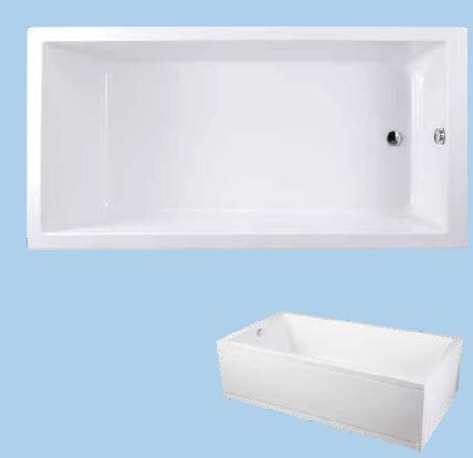 SANACRYL 170X70 AKRİLİK PANELLİ KÜVET (Kabuk+Ayak+Ön Panel+Yan Panel)  A-155