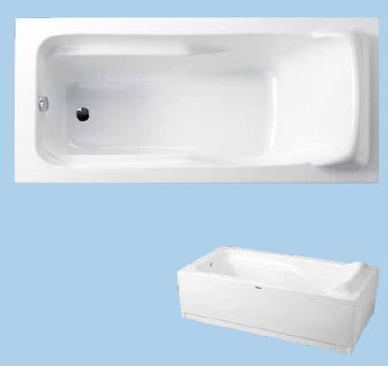 SANACRYL 170X80 AKRİLİK PANELLİ KÜVET (Kabuk+Ayak+Ön Panel+Yan Panel) A-111