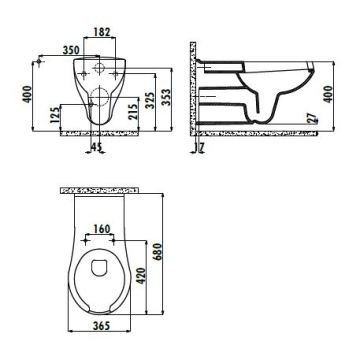 Creavit Bedensel Engelli Asma Klozet