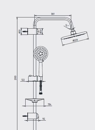 Ar Musluk Acuba Gold Duş Kolonu 102158027