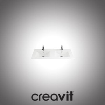 Creavit Su 46X121 Çift Hazneli Lavabo