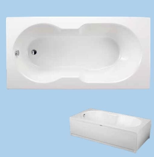 SANACRYL 180X90 AKRİLİK PANELLİ KÜVET (Kabuk+Ayak+Ön Panel+Yan Panel) A-113