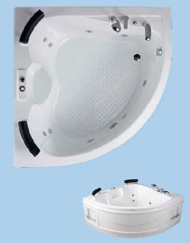 SANACRYL 140X140 AKRİLİK PANELLİ KÜVET (Kabuk+Ayak+Ön Panel) A-427