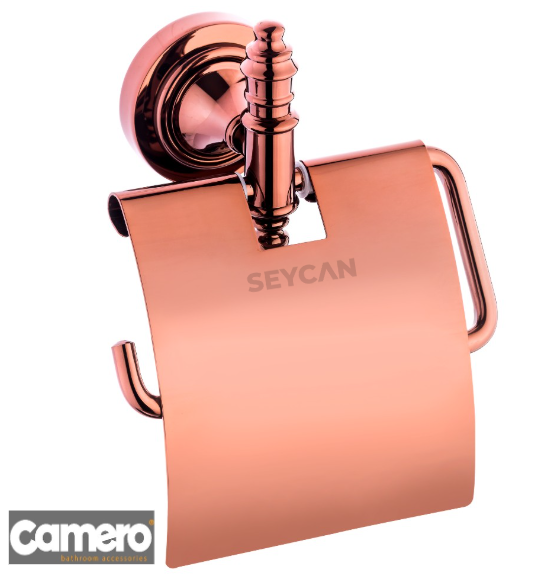 Camero Efes Kapaklı Tuvalet Kağıtlık Rose