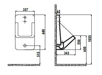 Creavit Ankastre Fotoselli Pisuar