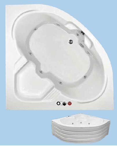 SANACRYL 145X145 AKRİLİK PANELLİ KÜVET (Kabuk+Ayak+Ön Panel) A-415