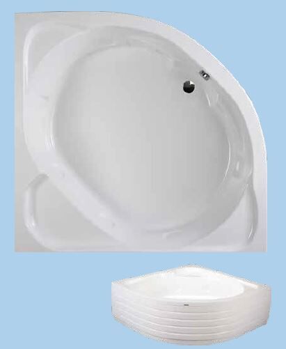 SANACRYL 160X160 AKRİLİK PANELLİ KÜVET (Kabuk+Ayak+Ön Panel) A-421