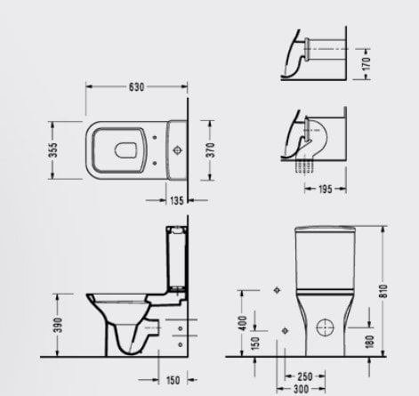 Serel Nita BTW Klozet + Rezervuar