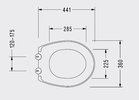 Serel Anemon Yavaş Kapanan PP Klozet Kapak