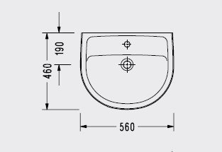 Serel Etna 46x56 cm Lavabo