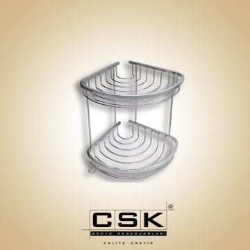 20x20 Deniz İkili Süngerlik Krom