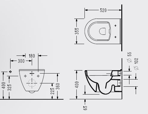 Serel Smart PureWash Kanalsız Asma Klozet SM26ODS110H