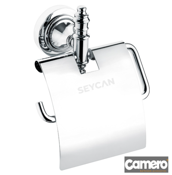Camero Efes Kapaklı Tuvalet Kağıtlığı Krom