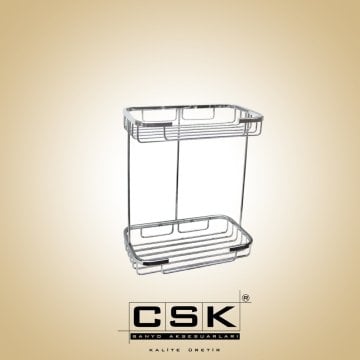 Kare İkili Süngerlik Krom