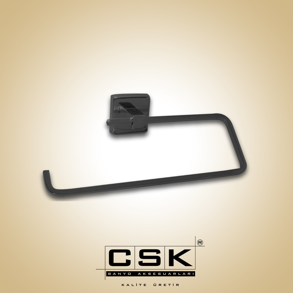 Aksu Açık Kağıt Havluluk Mat Siyah