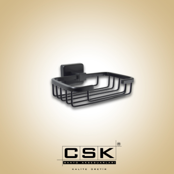 Aksu Rozetli Süngerlik Mat Siyah